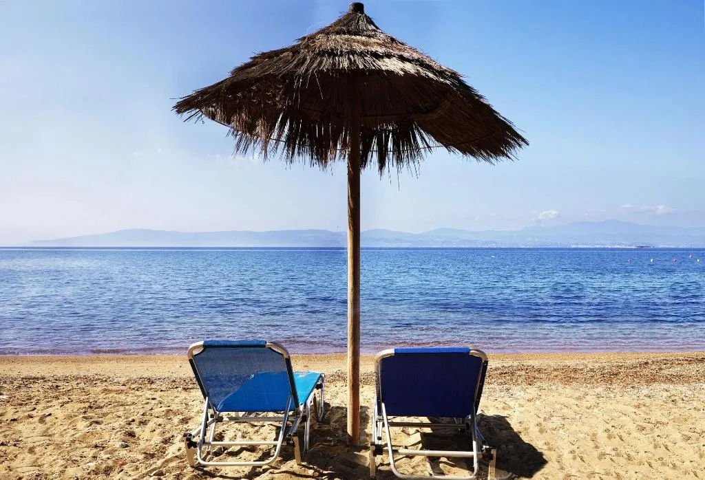 Beach, Miramare Hotel Eretria, Athens