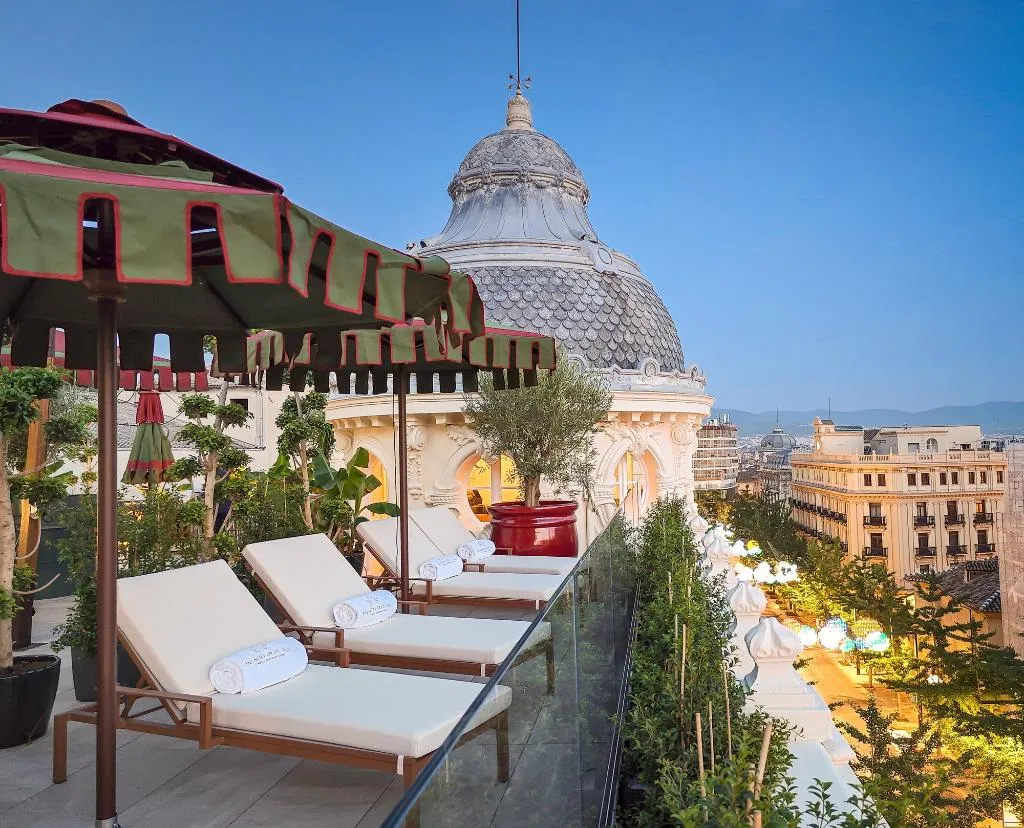 Terrace, Palacio Gran Via, A Royal Hideaway Hotel, Andalucia