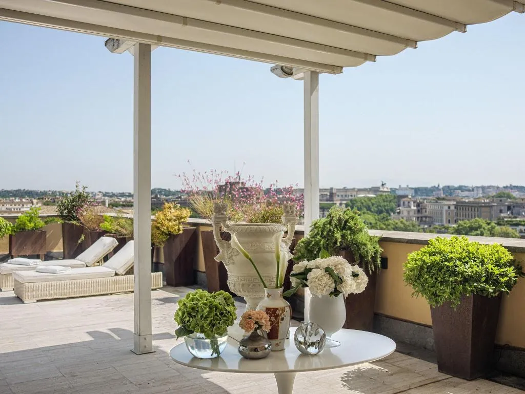Terrace, Villa Agrippina Gran Meliá, Rome