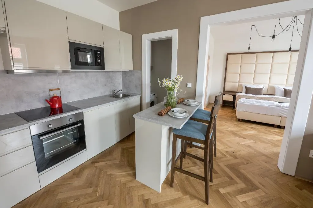 APARTMENT ONE BED Room, Letna Garden Suites, Prague