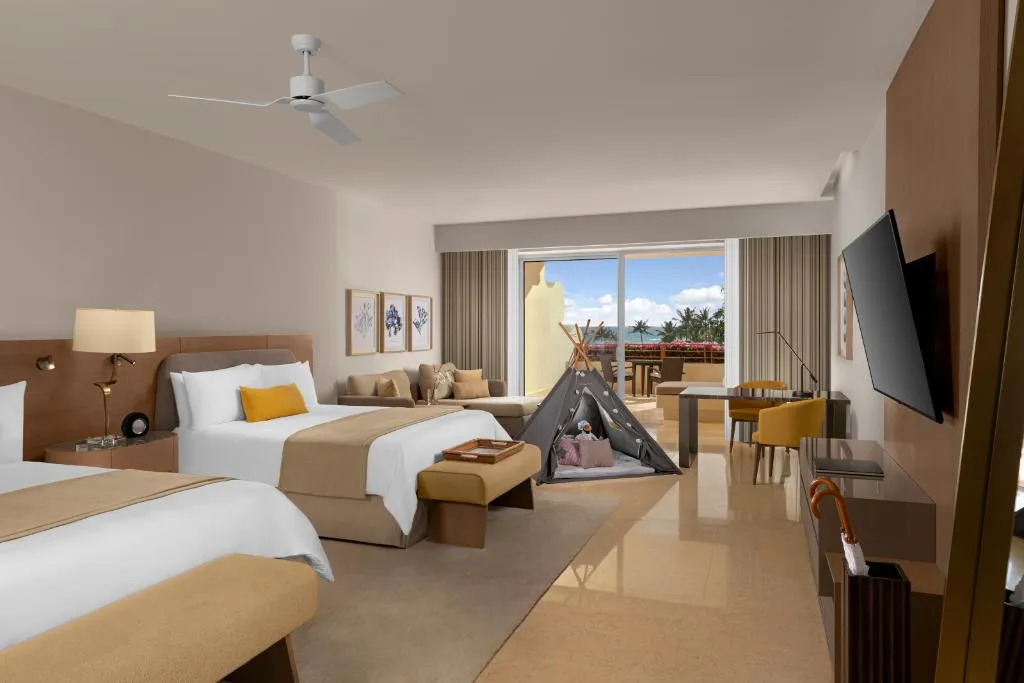 FAMILY ROOM OCEAN VIEW TWO BEDROOMS Room, Grand Velas Riviera Maya, Cancun Area