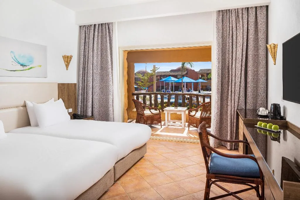Double or Twin POOL VIEW Room, Pickalbatros Villaggio Resort Portofino Marsa Alam, Red Sea Riviera