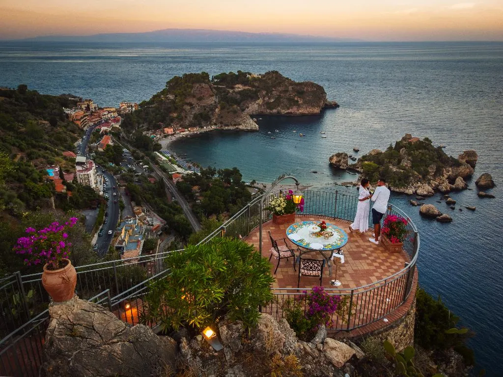 Terrace, Grand Hotel San Pietro, Taormina