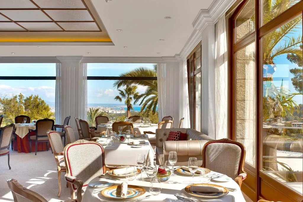 Restaurant, Castillo Hotel Son Vida, Majorca