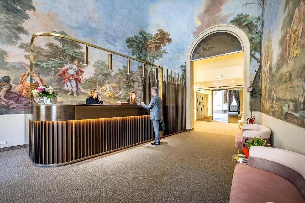 Lobby, Hotel La Scaletta, Florence