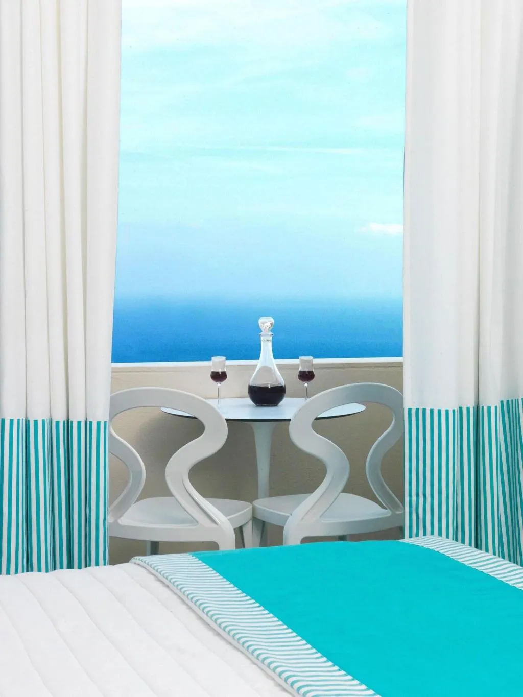 JUNIOR SUITE QUEEN SIZE BED Room, Evgenia Villas & Suites, Santorini