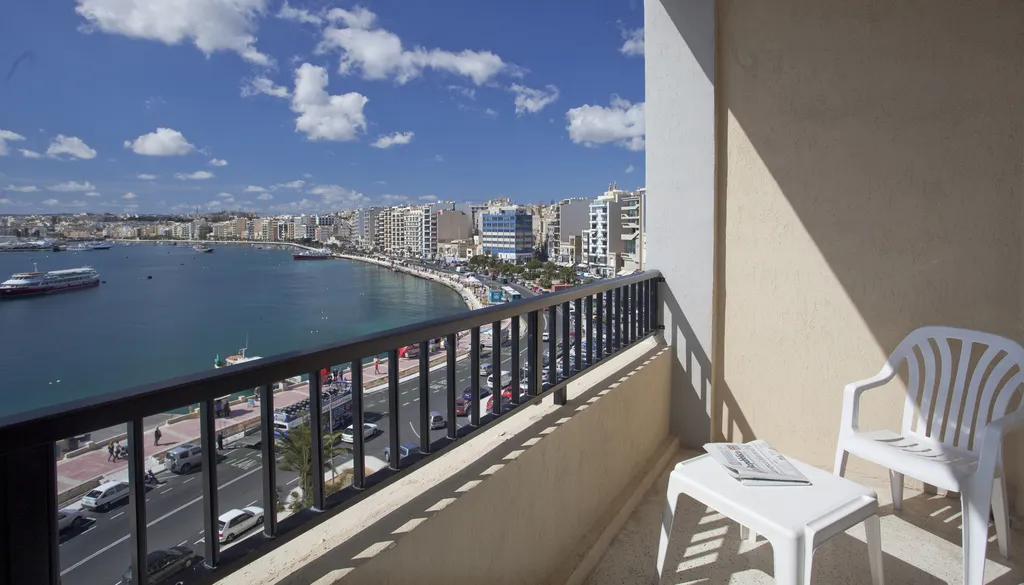 Double or Twin SUPERIOR SEA VIEW Room, Sliema Marina Hotel, Malta