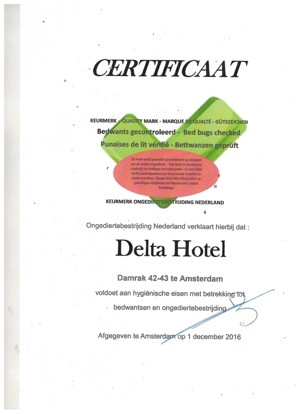 General view, Delta Hotel, Amsterdam