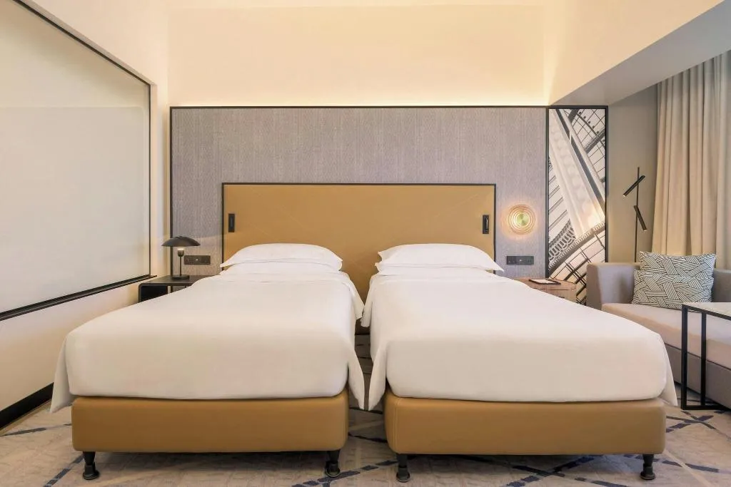 TWIN SUPERIOR CITY VIEW Room, Sheraton Dubai Mall of the Emirates Hotel, Dubai