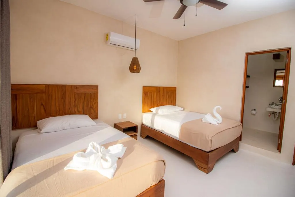 QUADRUPLE DELUXE TWO BEDROOM Room, Hotel Luna Roja Holbox, Cancun Area