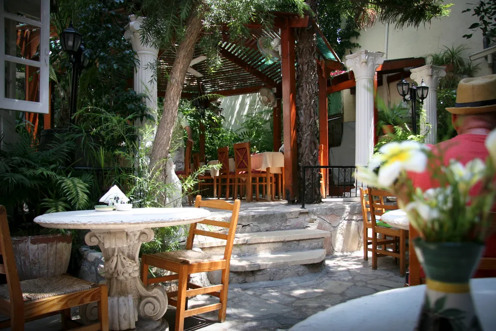 Terrace, Kiniras Traditional House, Cyprus