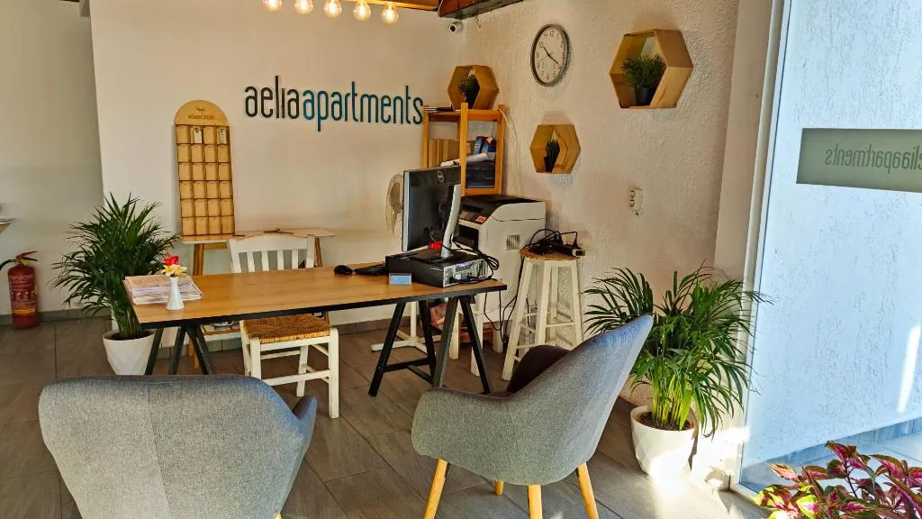 Lobby, Aelia Apartments, Crete