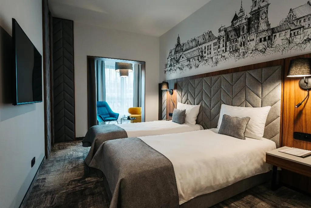 TWIN DELUXE Room, Focus Hotel Premium Kraków, Krakow