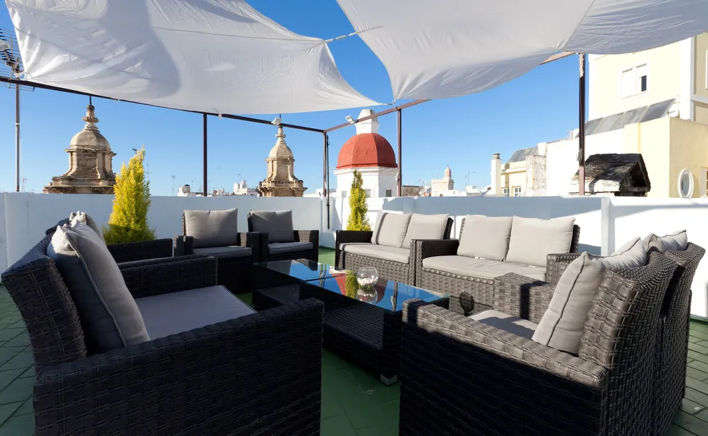 Terrace, Hotel Las Cortes De Cadiz, Costa De La Luz