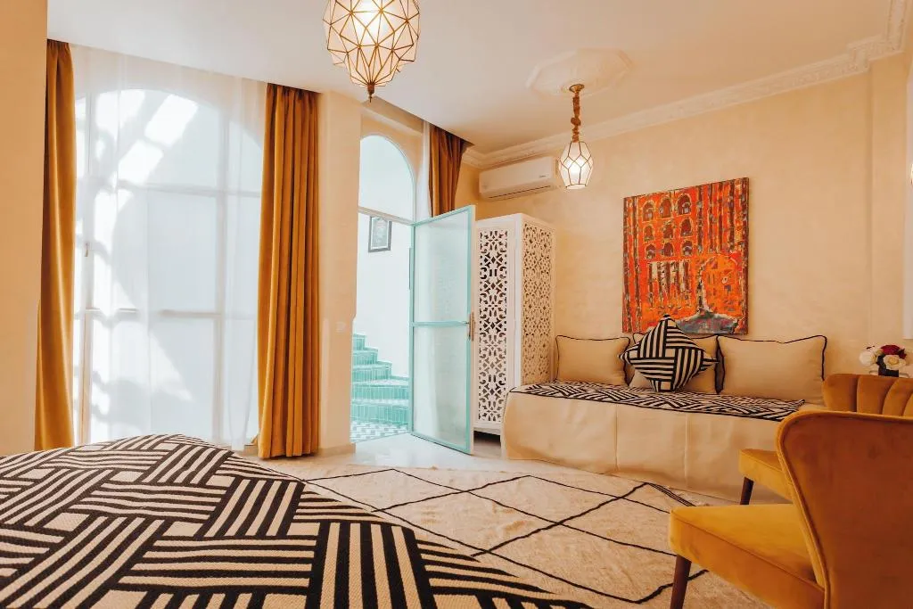 JUNIOR SUITE KING SIZE BED Room, Riad Andalla Spa, Marrakech