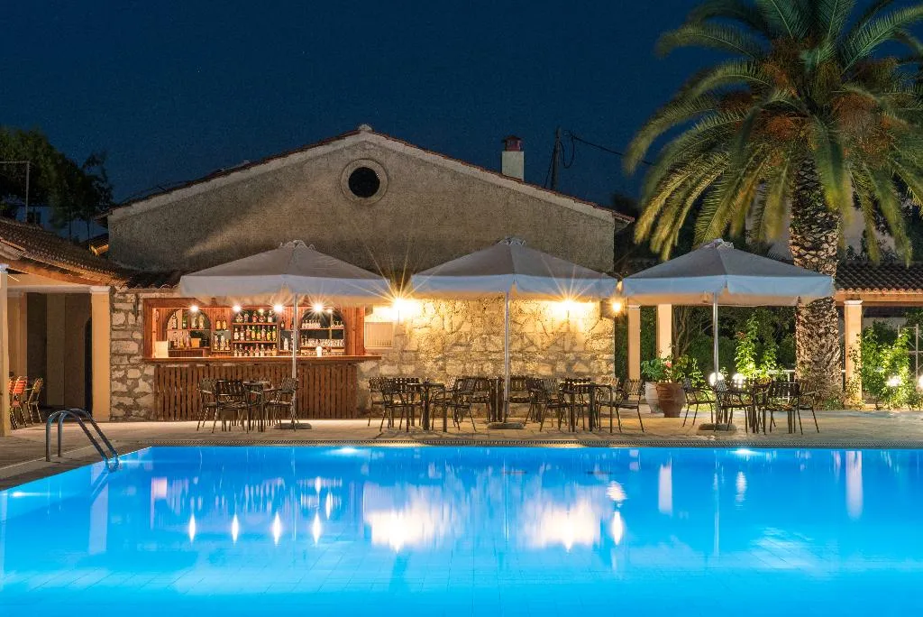 Pool, Sunset, Corfu