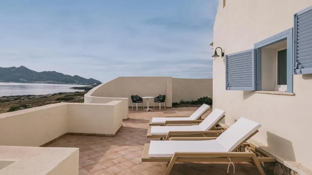 Terrace, Mangia's Favignana Resort, Trapani