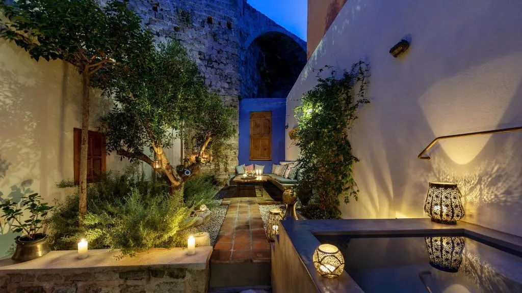 Terrace, Kokkini Porta Rossa, Rhodes