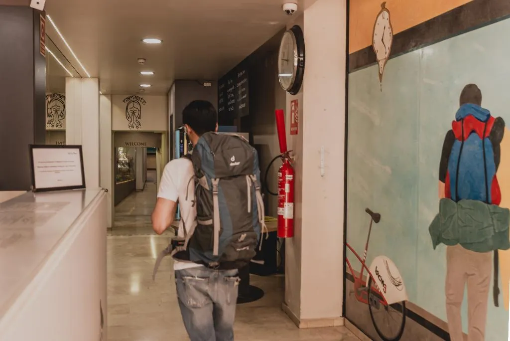 Lobby, Sun & Moon Hostel, Barcelona