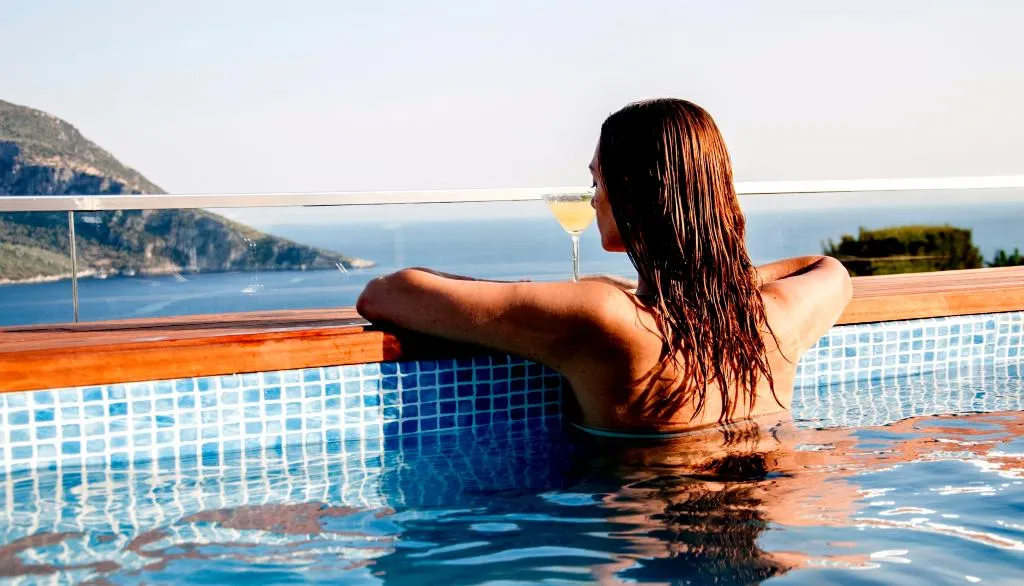 Terrace, Rhapsody Hotel Kalkan, Dalaman