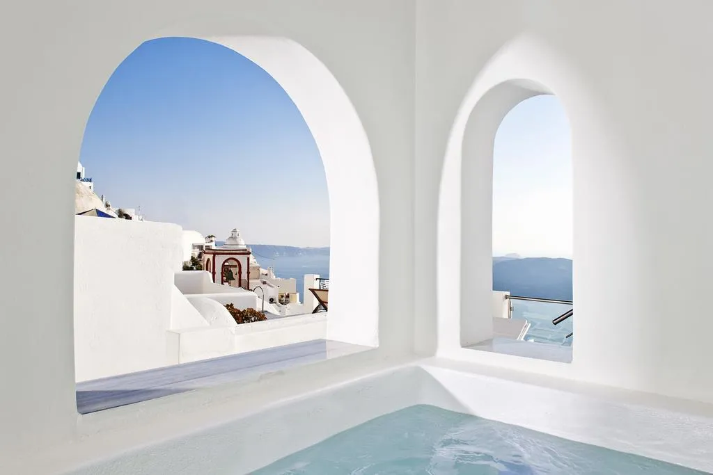 General view, Asteras villas, Santorini