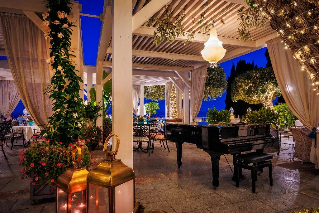 Restaurant, Grand Hotel San Pietro, Taormina