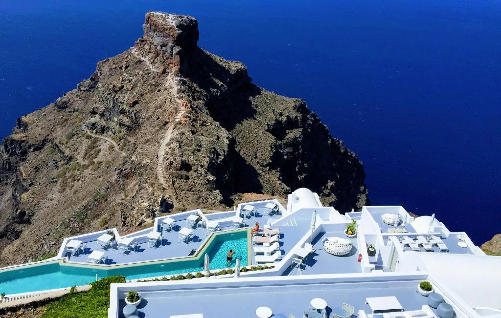 Terrace, Grace Hotel Santorini, Santorini