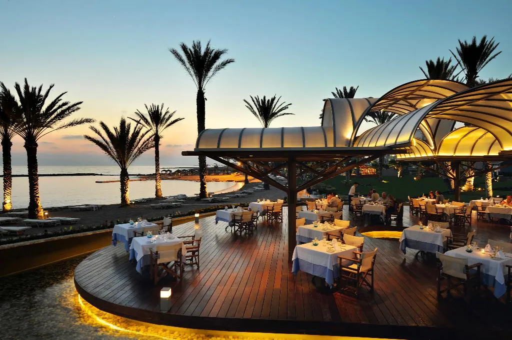 Restaurant, Constantinou Bros Pioneer Beach Hotel, Cyprus
