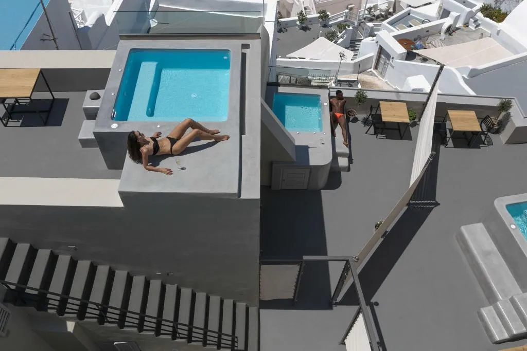 General view, Aria Suites, Santorini