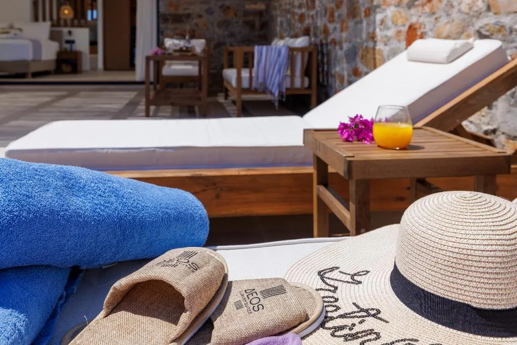 JUNIOR SUITE DELUXE SEA VIEW Room, Deos Luxury Suites, Crete