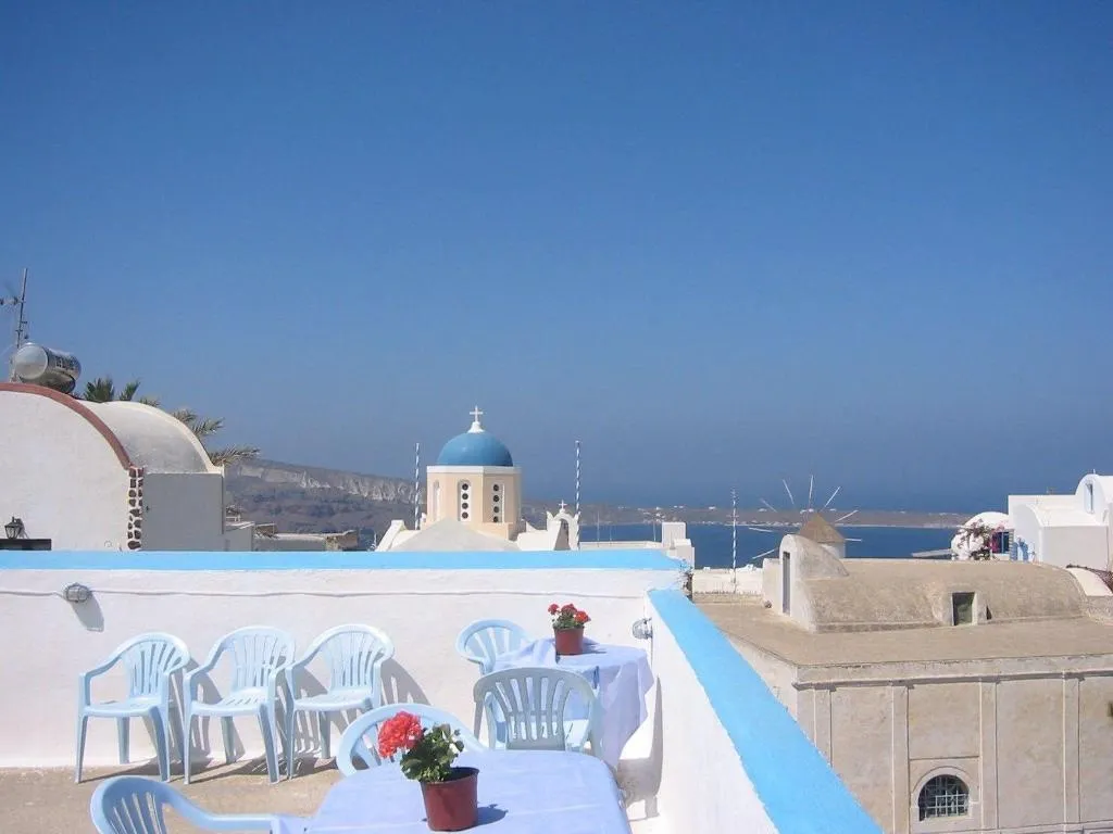 Terrace, Marcos Rooms, Santorini