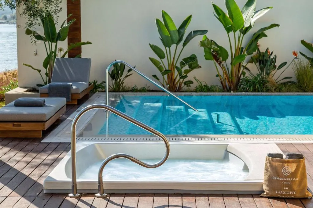 Terrace, Domes Miramare, A Luxury Collection Resort, Corfu, Corfu