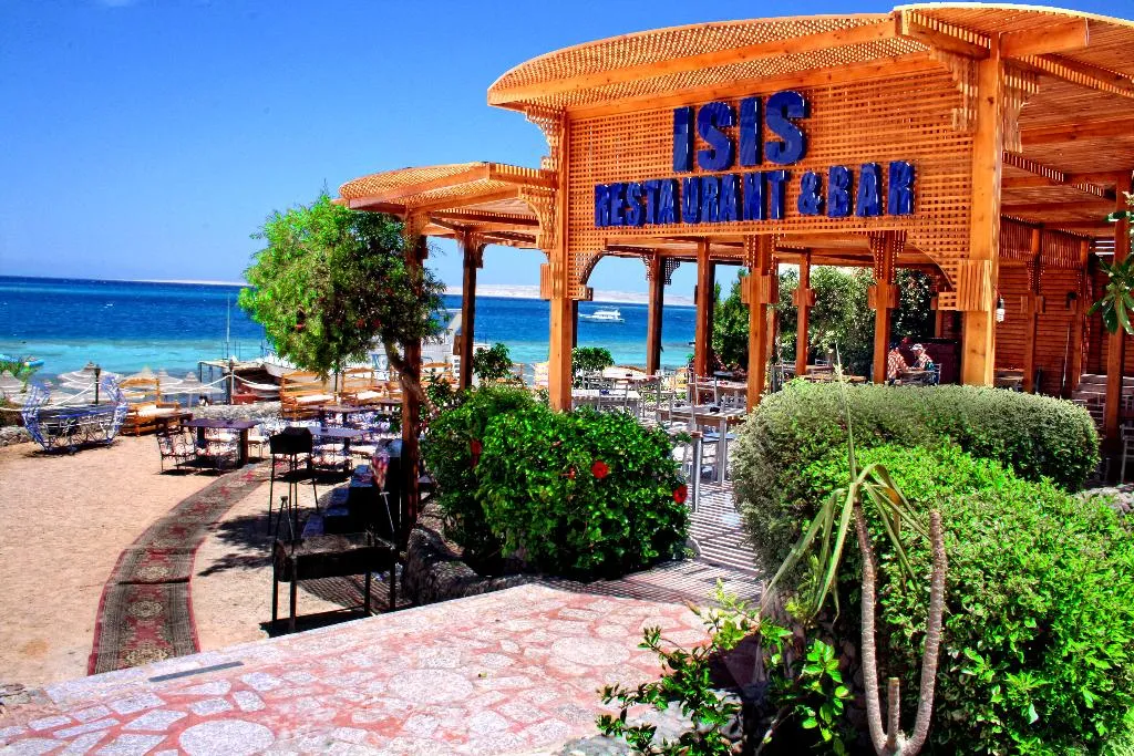 Terrace, King Tut Aqua Beach Resort, Red Sea Riviera