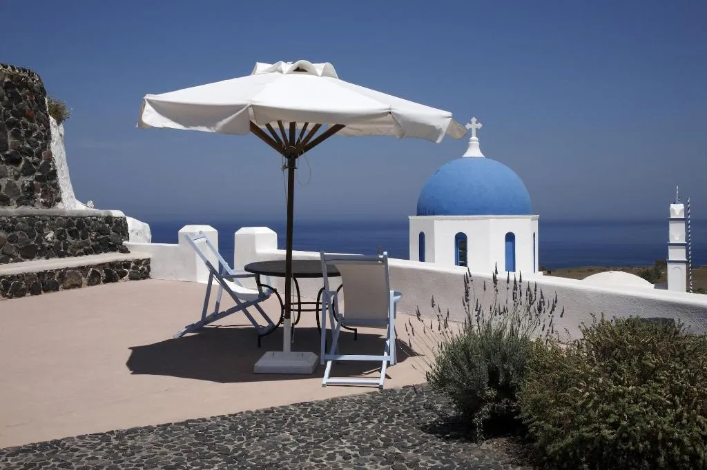 Terrace, Aghios Artemios Traditional Houses, Santorini