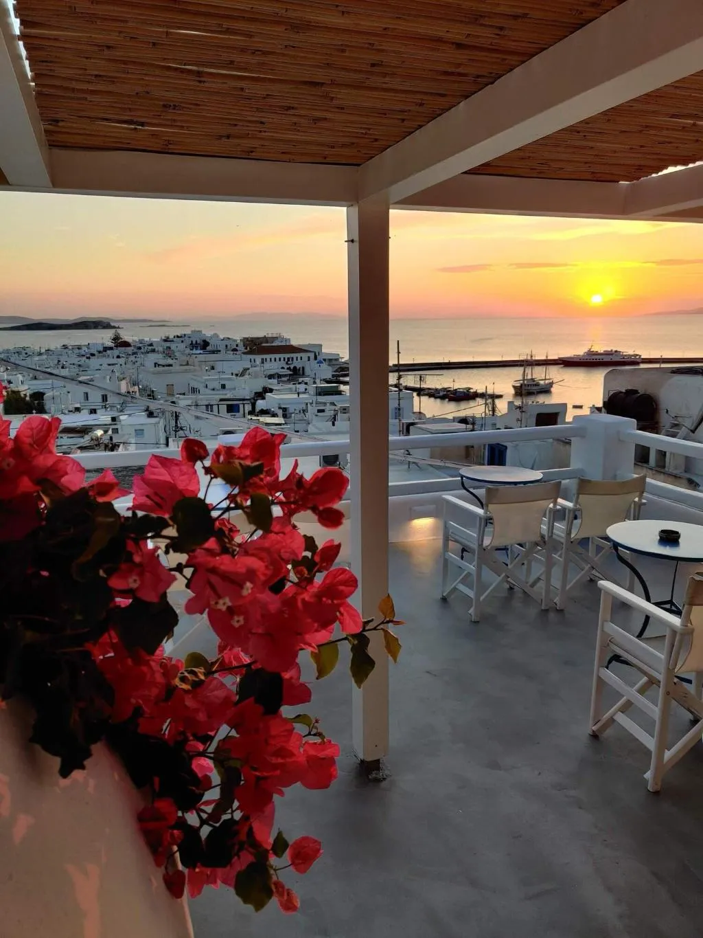 Terrace, Hotel Lefteris, Mykonos