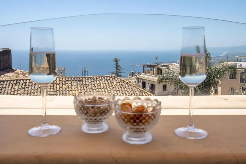 Terrace, Villa Taormina, Taormina