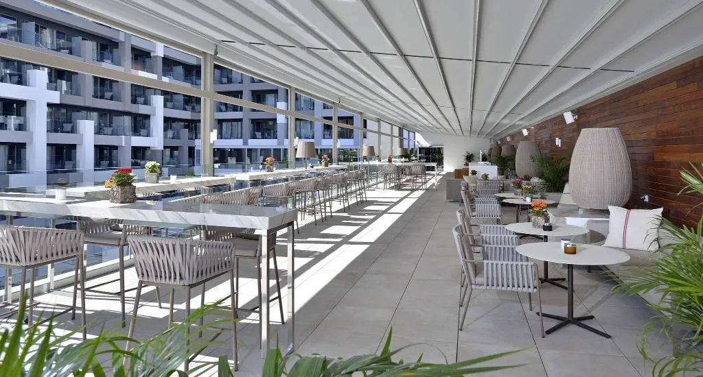 Terrace, Innside Palma Bosque Hotel, Majorca