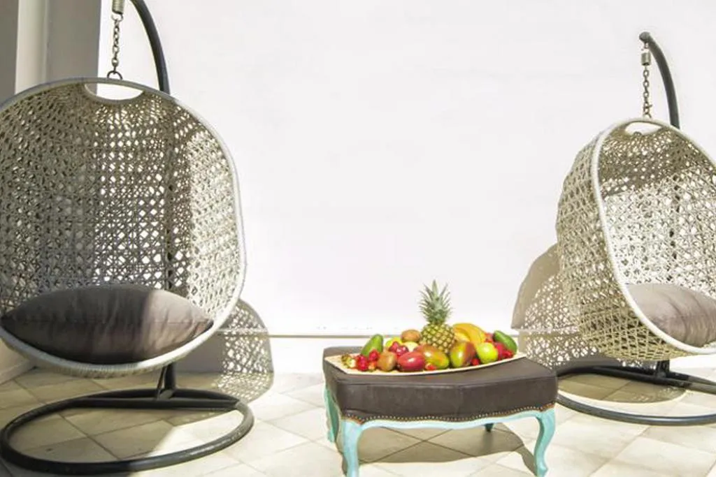 Terrace, Malia Central Hotel, Crete