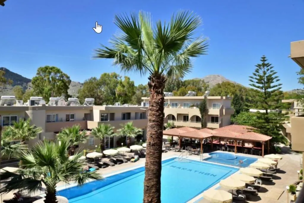 Terrace, Marathon Hotel - All Inclusive, Rhodes
