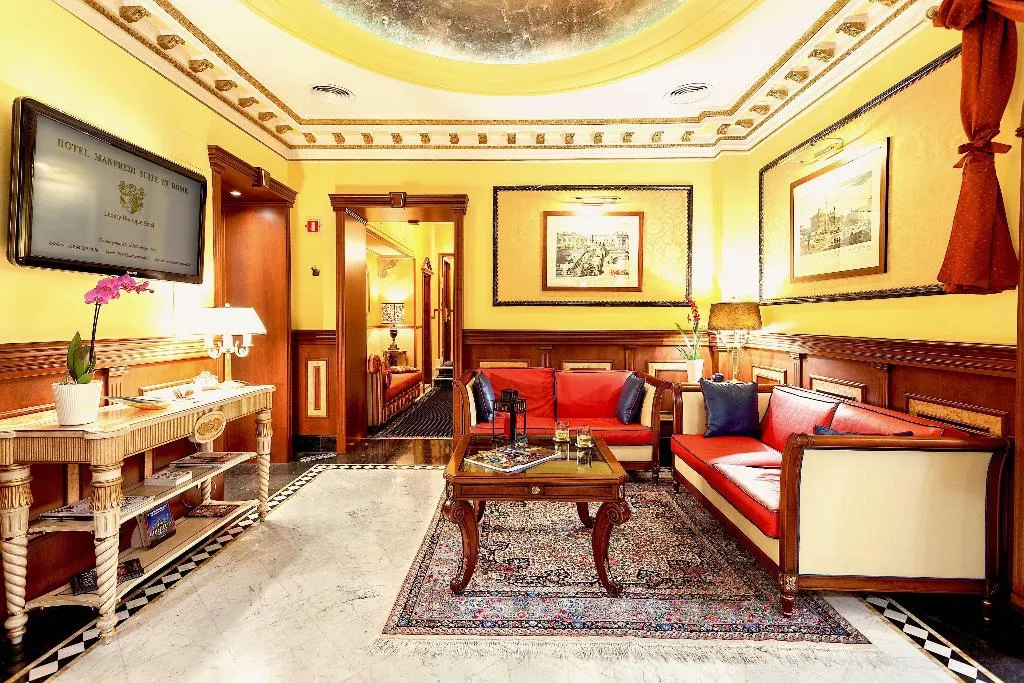 Lobby, Hotel Manfredi Suite In Rome, Rome