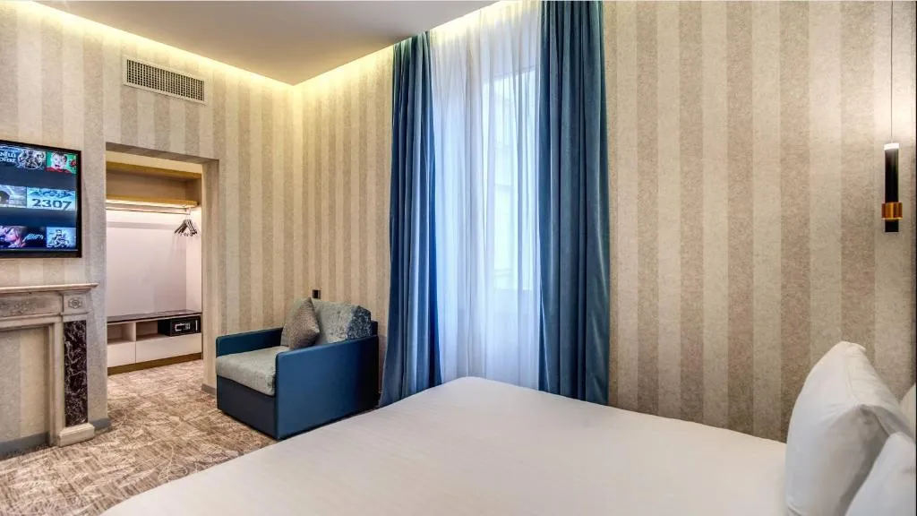 QUADRUPLE DELUXE Room, CC Palace Hotel, Rome