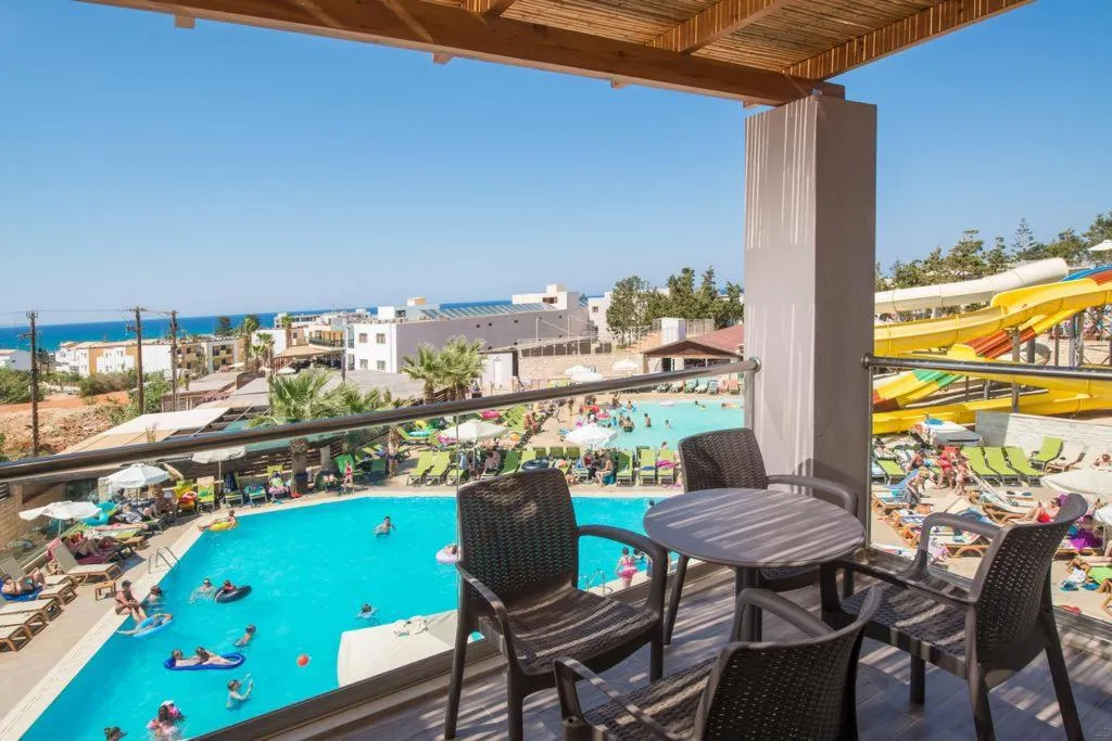 Terrace, Gouves Water Park Holiday Resort, Crete