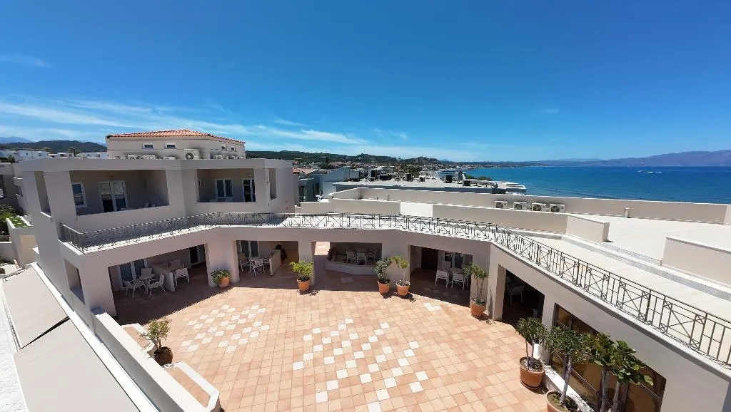 Terrace, Chrispy Beach Resort, Crete