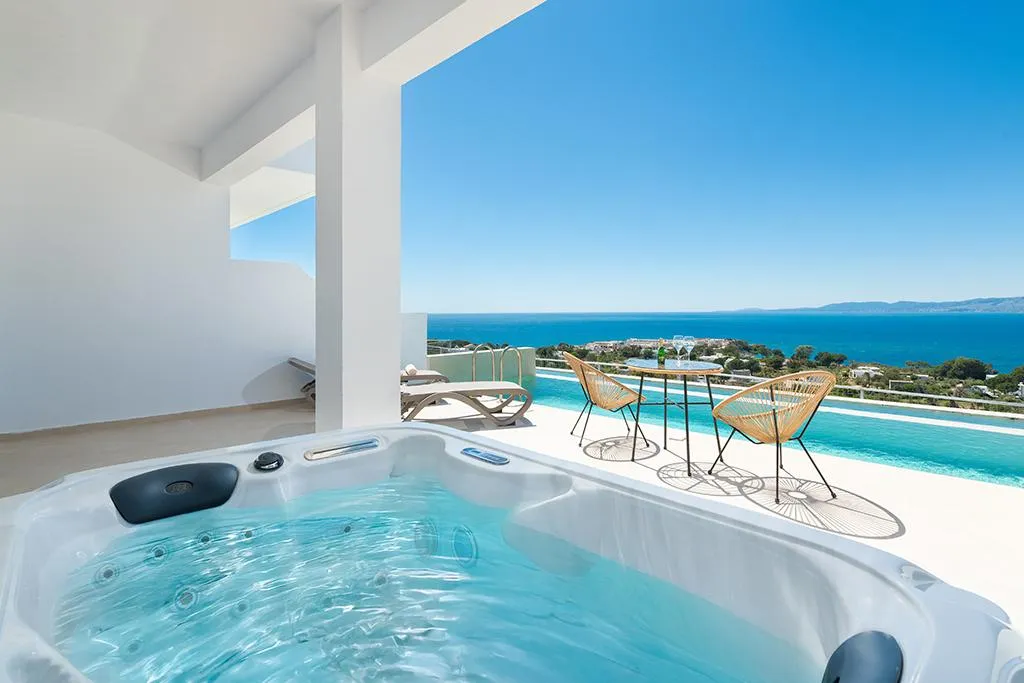 DOUBLE WITH JACUZZI Room, Lindos Nest, Rhodes
