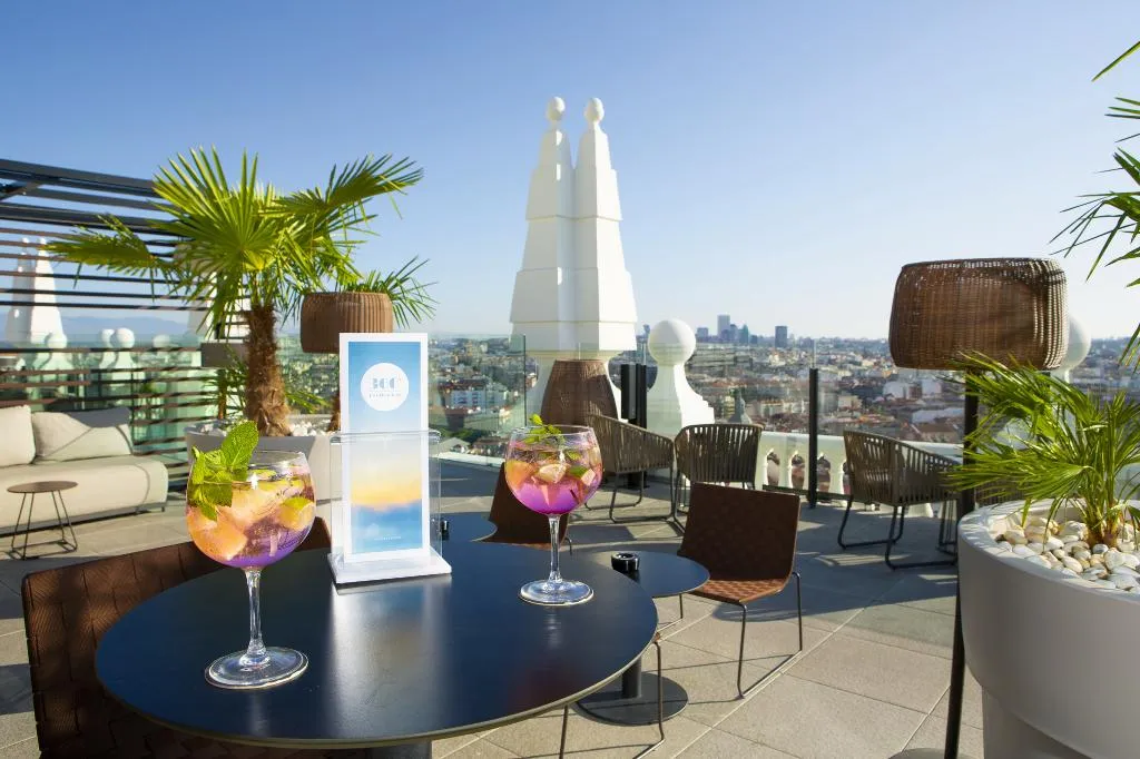 Terrace, Hotel Riu Plaza España, Madrid
