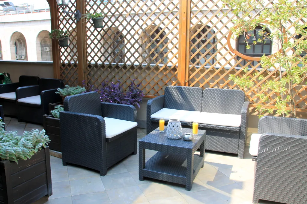 Terrace, Hotel Aphrodite, Rome