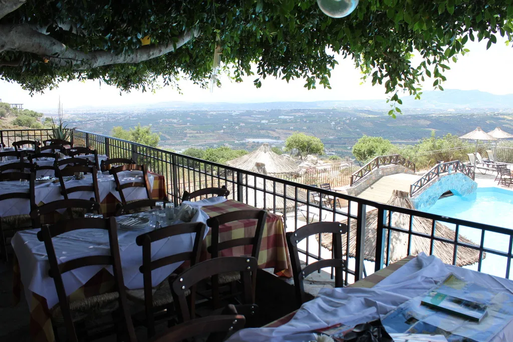 Restaurant, Arolithos Traditional Cretan Village, Crete