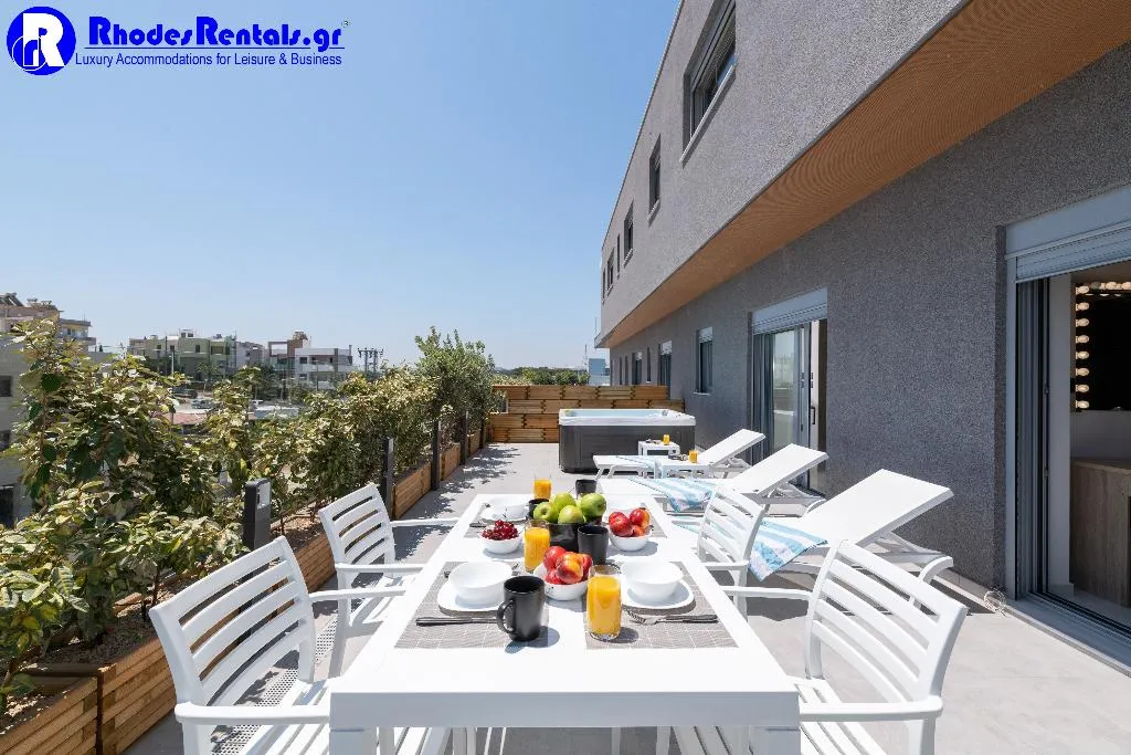 Terrace, Rhodes Skyline Suites, Rhodes