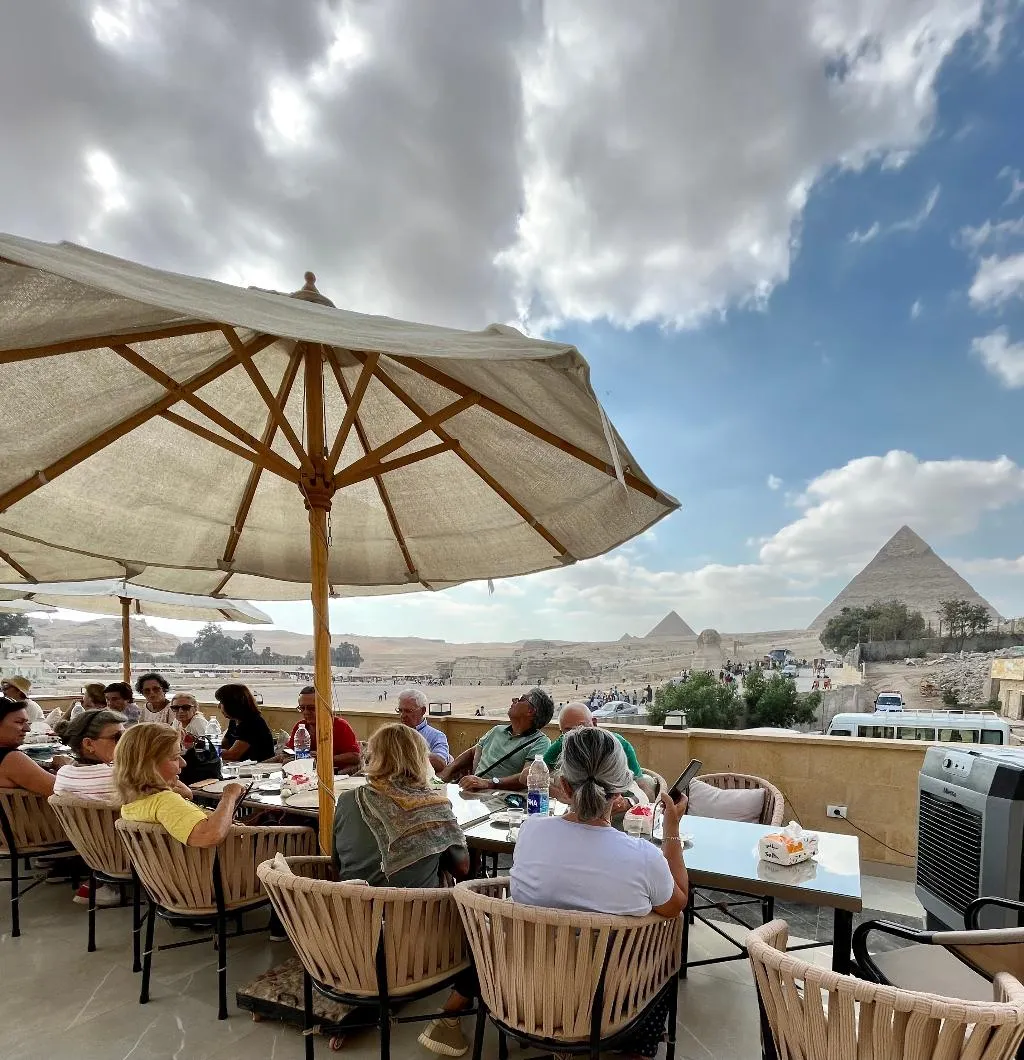 Terrace, The Gate Hotel Front Pyramids & Sphinx View Hotel, Cairo