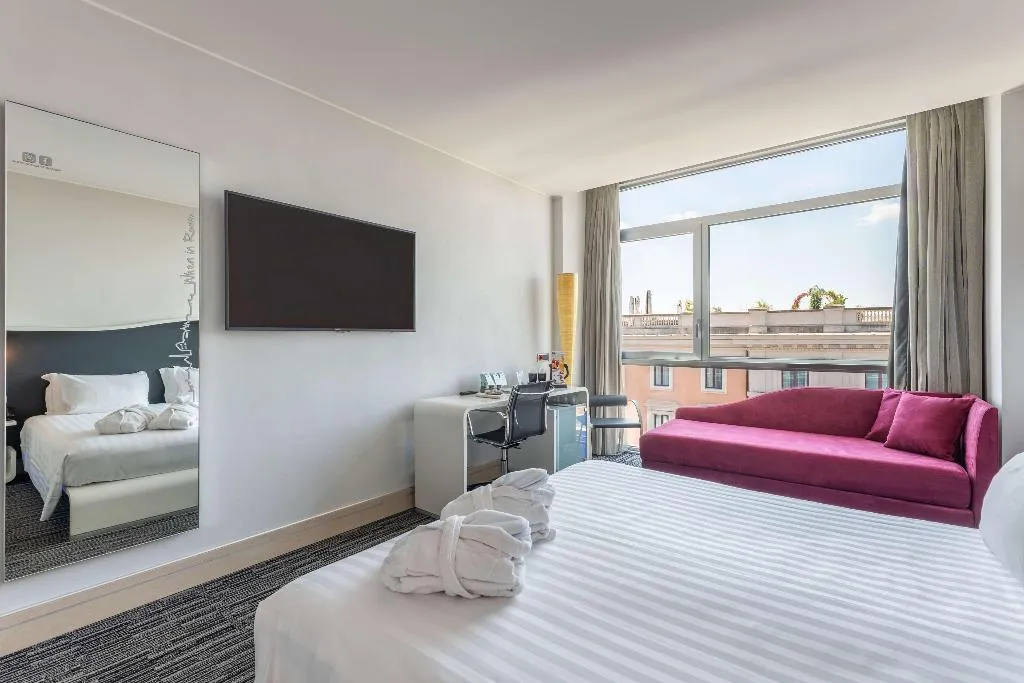 DOUBLE DELUXE KING BED Room, Best Western Premier Hotel Royal Santina, Rome